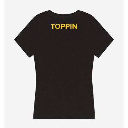 Towson - NCAA Women's Track & Field : Aniyah Toppin - Women's V-Neck T-Shirt-1