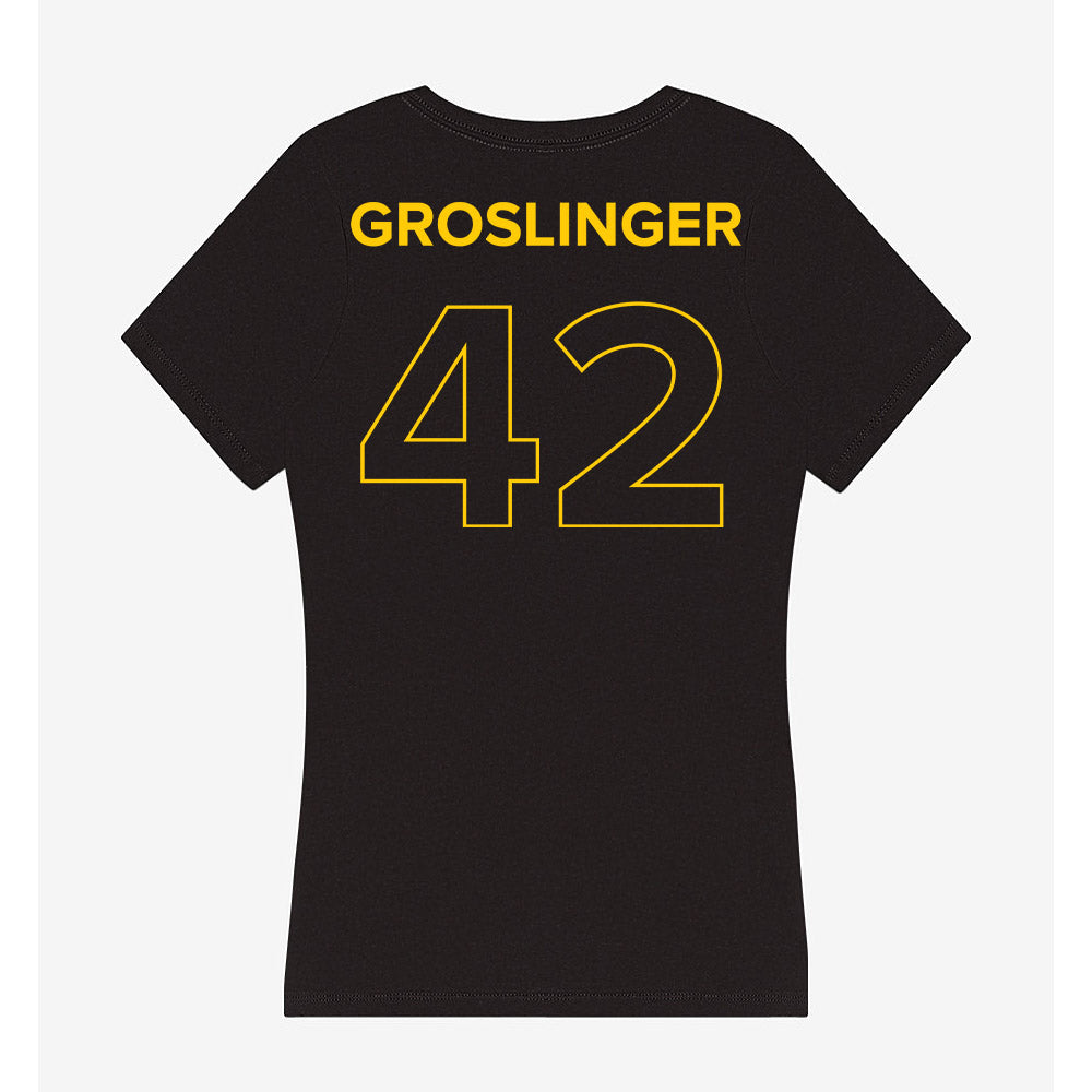 Towson - NCAA Football : Max Groslinger - Women's V-Neck T-Shirt-1