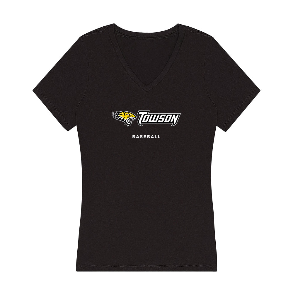 Towson - NCAA Baseball : Vincent Salvo - Women's V-Neck T-Shirt-0