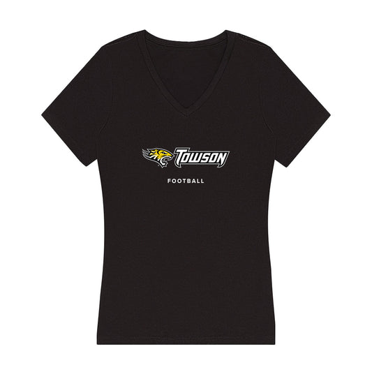 Towson - NCAA Football : Jordan Stallworth - Women's V-Neck T-Shirt-0