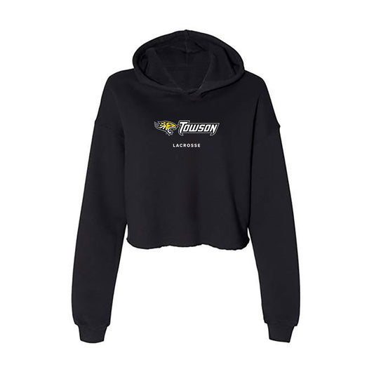 Towson - NCAA Women's Lacrosse : Jacinda Connor - Women's Crop Fleece Hoodie-0