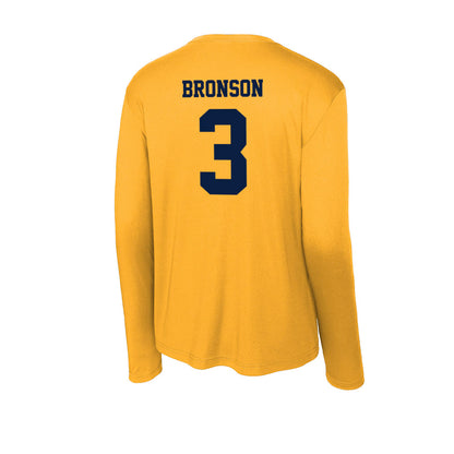 AU - NCAA Football : DJ Bronson - Activewear Long Sleeve T-Shirt-1