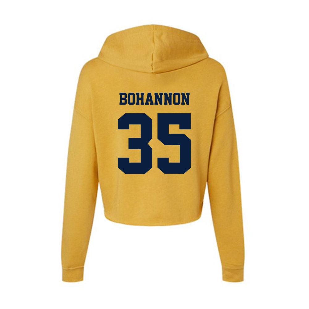 AU - NCAA Baseball : Bryson Bohannon - Women's Crop Fleece Hoodie-1