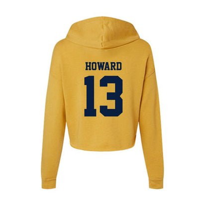 AU - NCAA Men's Ice Hockey : Will Howard - Women's Crop Fleece Hoodie-1