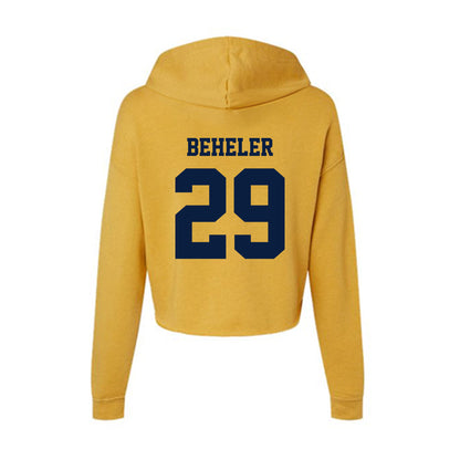 AU - NCAA Women's Soccer : Reese Beheler - Women's Crop Fleece Hoodie-1