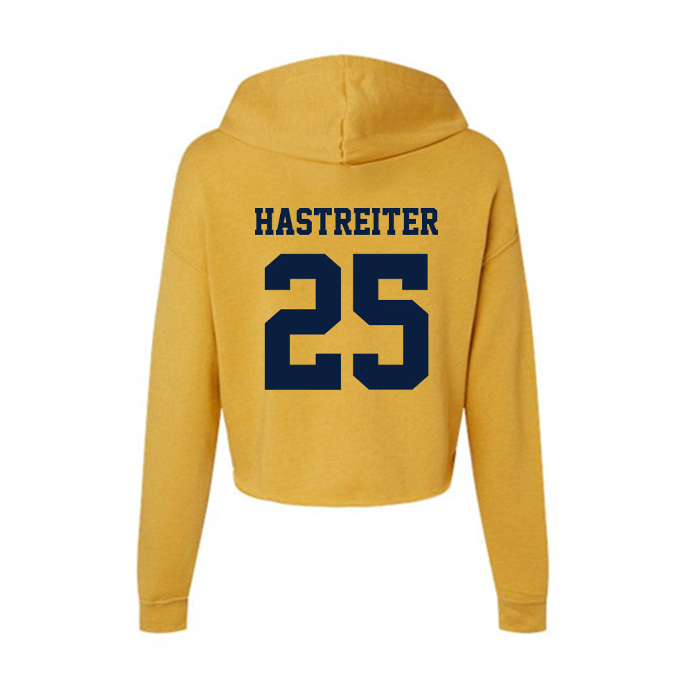 AU - NCAA Men's Basketball : Jack Hastreiter - Women's Crop Fleece Hoodie-1