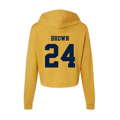 AU - NCAA Men's Basketball : Hayden Brown - Women's Crop Fleece Hoodie-1