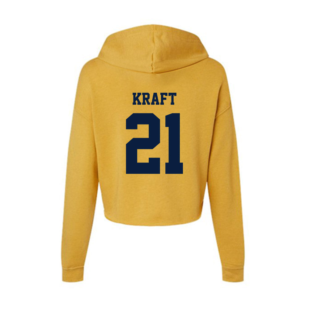 AU - NCAA Men's Basketball : Conner Kraft - Women's Crop Fleece Hoodie-1