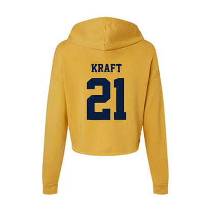 AU - NCAA Men's Basketball : Conner Kraft - Women's Crop Fleece Hoodie-1