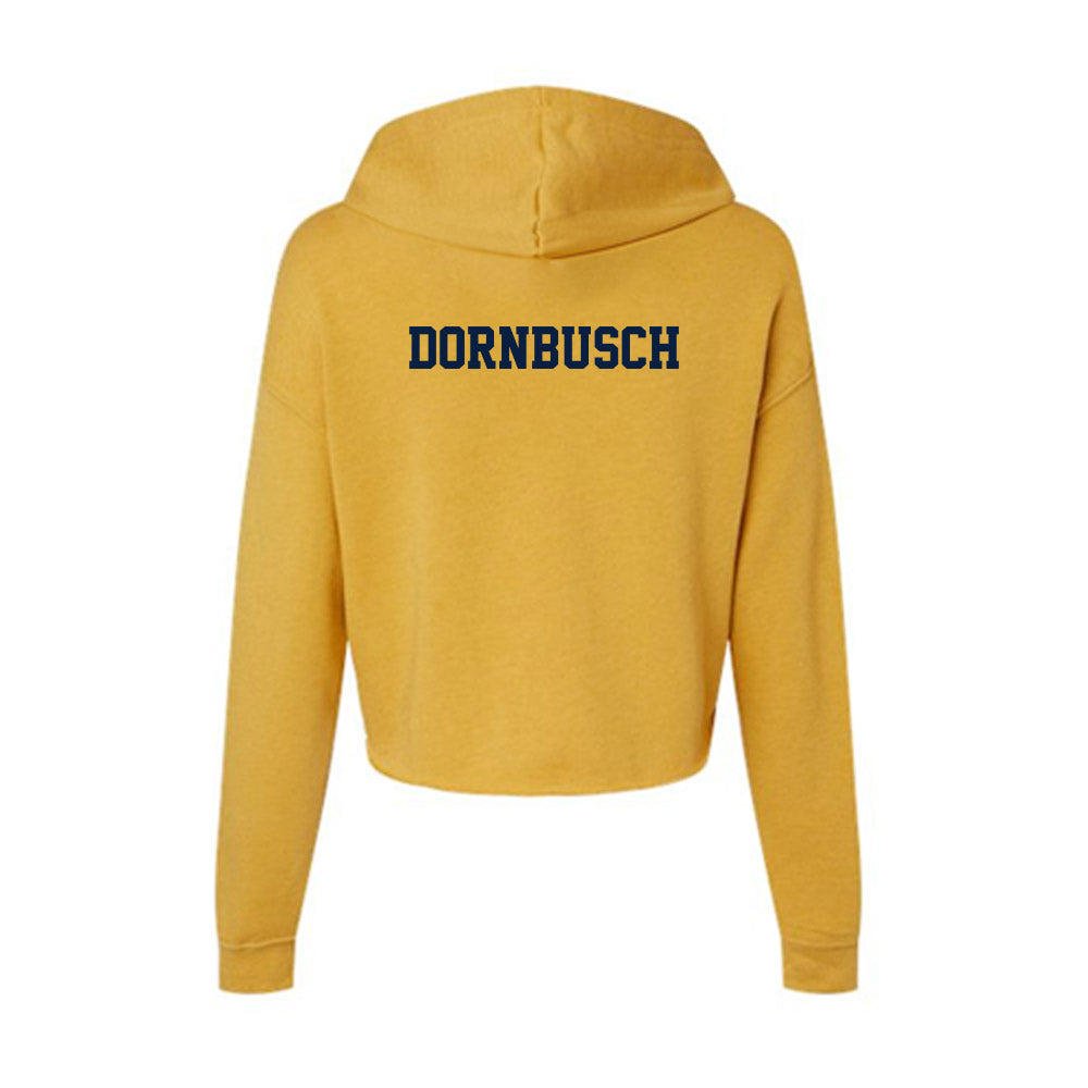 AU - NCAA Men's Tennis : Henry Dornbusch - Women's Crop Fleece Hoodie-1