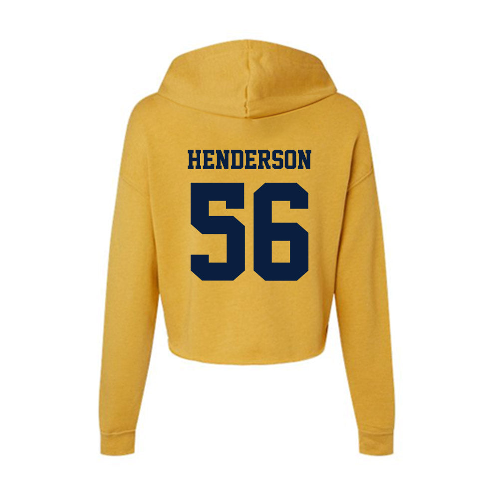 AU - NCAA Football : Jace Henderson - Women's Crop Fleece Hoodie-1