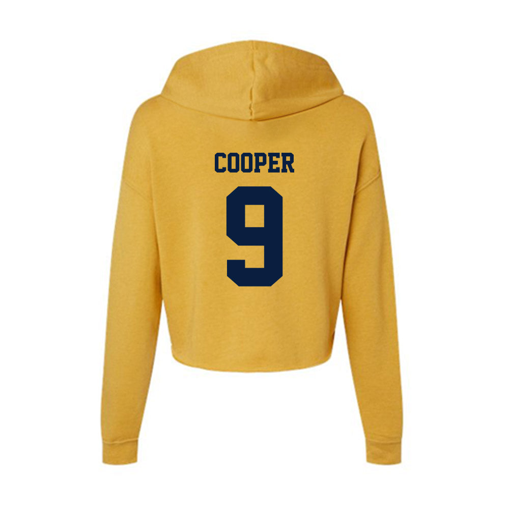 AU - NCAA Softball : Ella Cooper - Women's Crop Fleece Hoodie-1