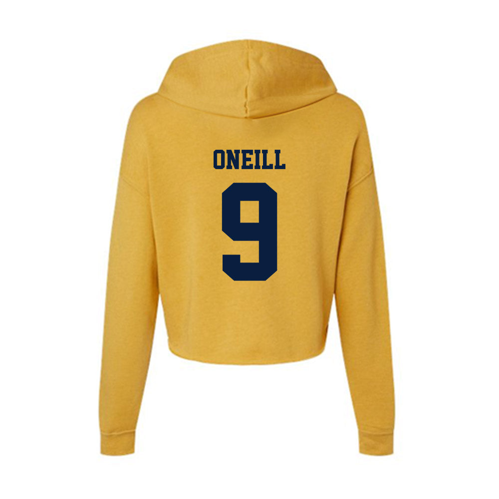 AU - NCAA Baseball : Connor Oneill - Women's Crop Fleece Hoodie-1