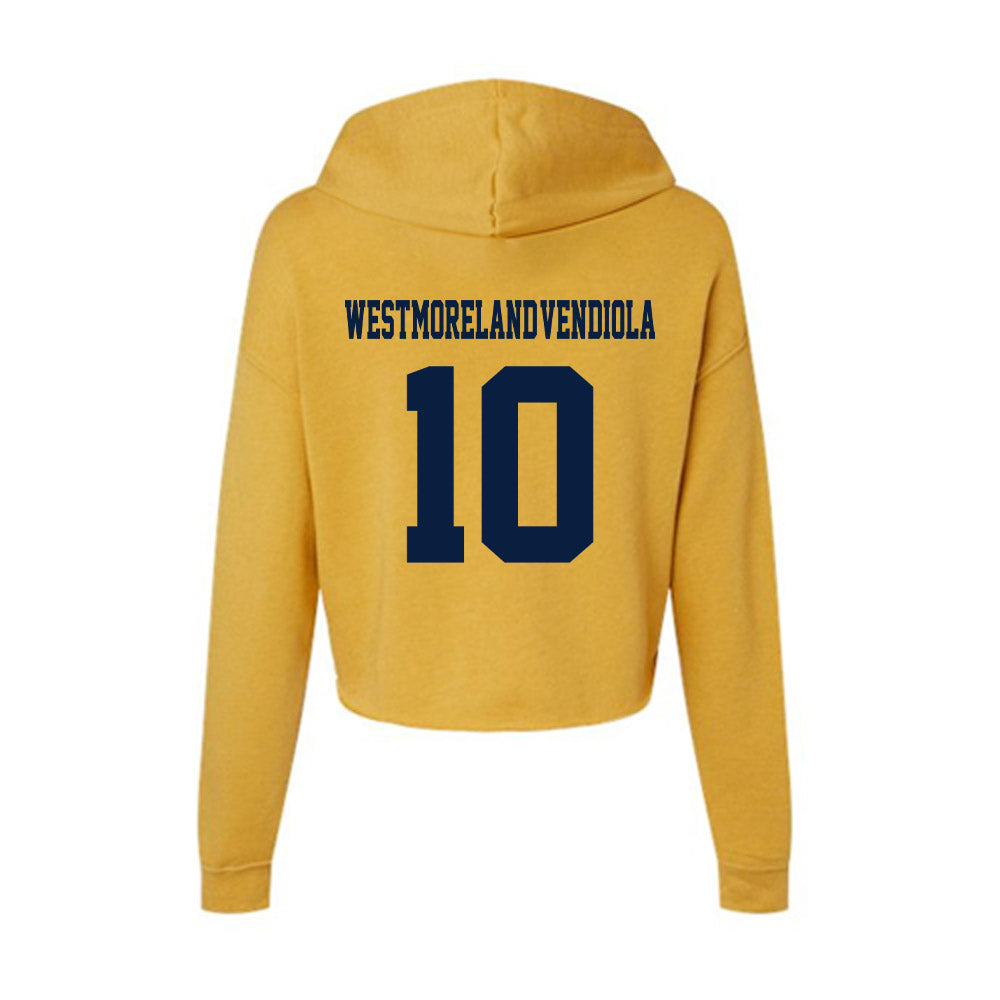 AU - NCAA Men's Basketball : Amari Westmoreland-Vendiola - Women's Crop Fleece Hoodie-1