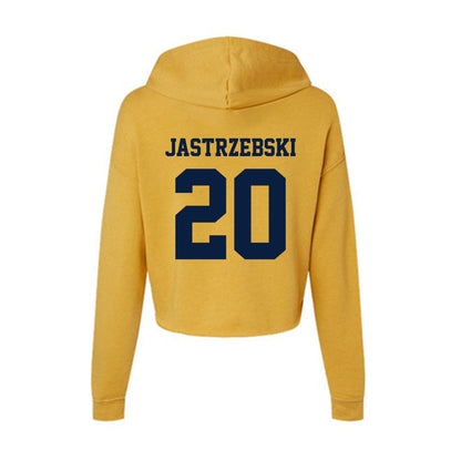 AU - NCAA Men's Ice Hockey : Jacob Jastrzebski - Women's Crop Fleece Hoodie-1