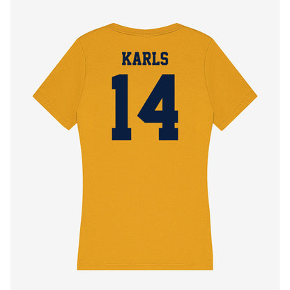 AU - NCAA Women's Soccer : Auburn Karls - Women's V-Neck T-Shirt-1