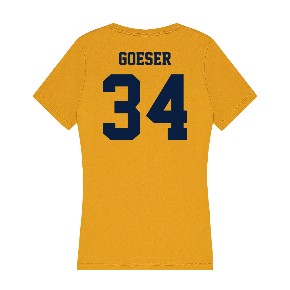 AU - NCAA Baseball : Cole Goeser - Women's V-Neck T-Shirt-1