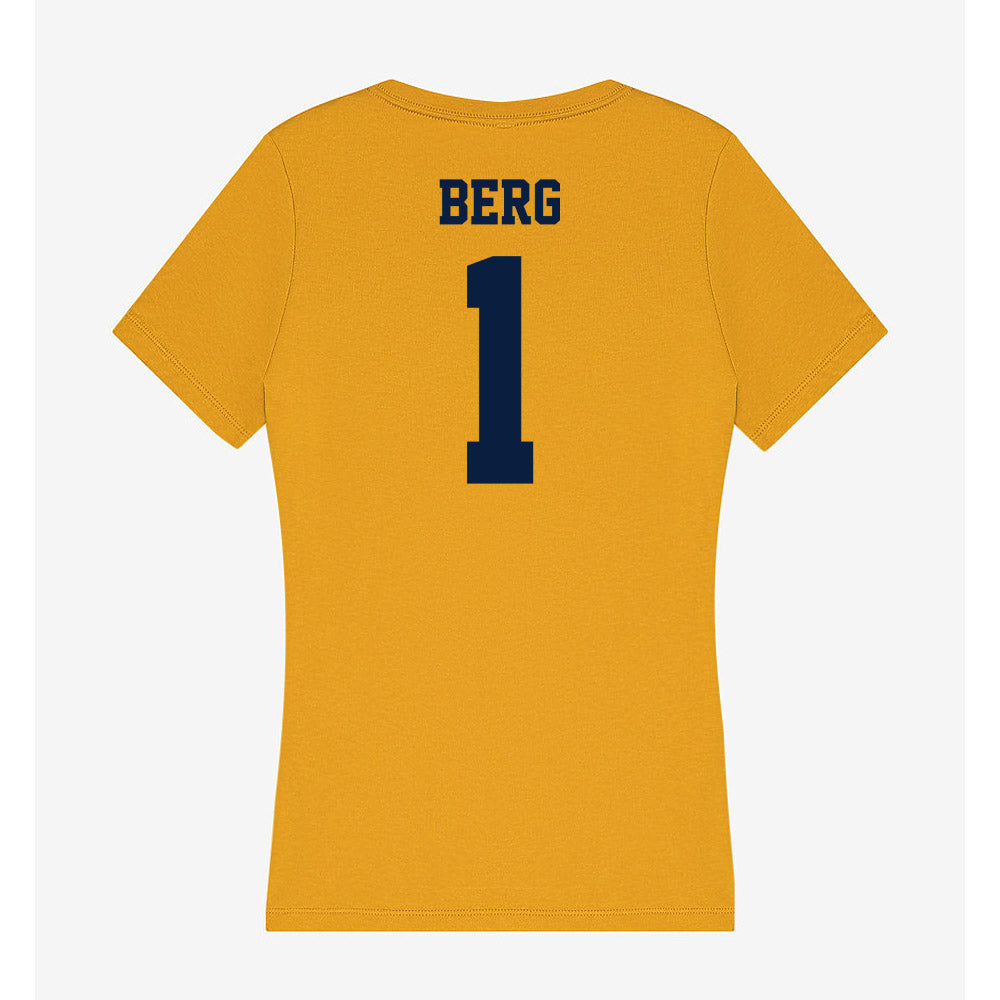 AU - NCAA Baseball : Troy Berg - Women's V-Neck T-Shirt-1