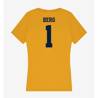 AU - NCAA Baseball : Troy Berg - Women's V-Neck T-Shirt-1