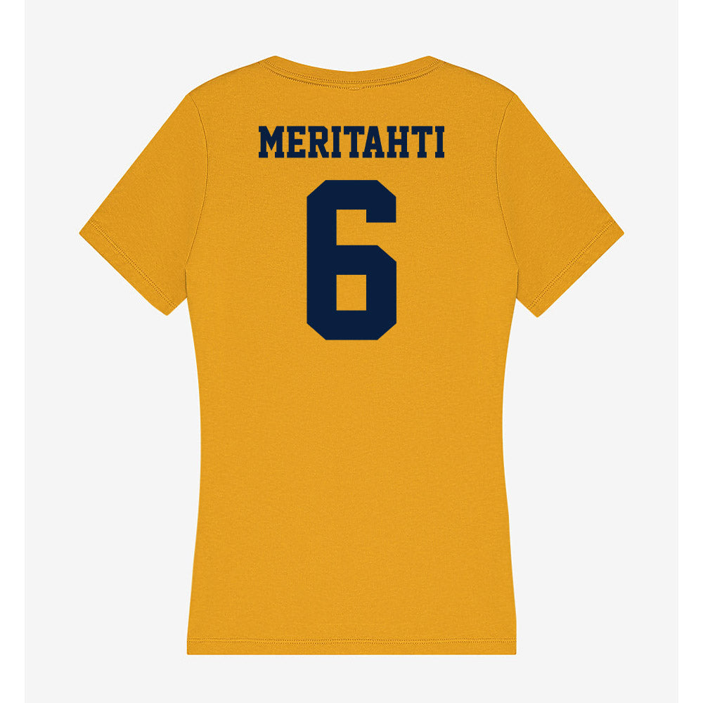 AU - NCAA Men's Ice Hockey : Samo Meritahti - Women's V-Neck T-Shirt-1
