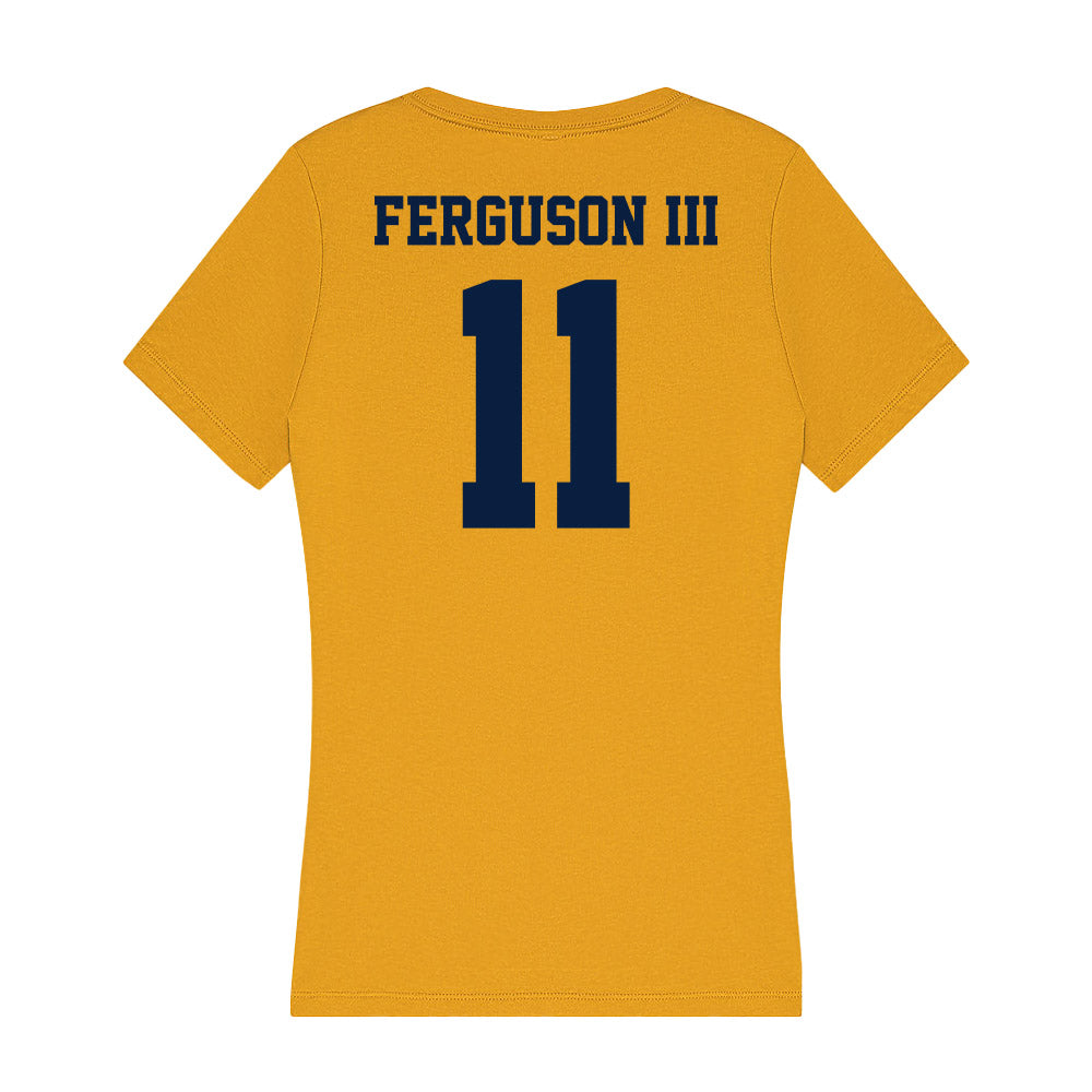 AU - NCAA Men's Basketball : Don Ferguson III - Women's V-Neck T-Shirt-1
