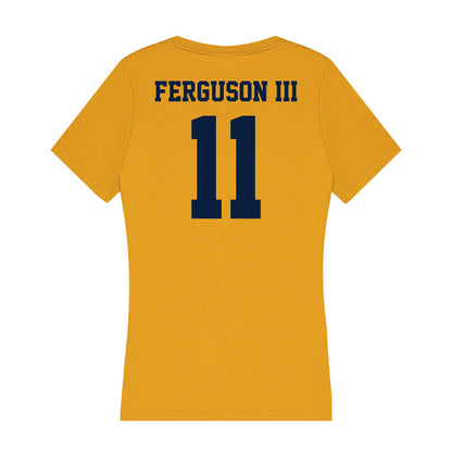 AU - NCAA Men's Basketball : Don Ferguson III - Women's V-Neck T-Shirt-1