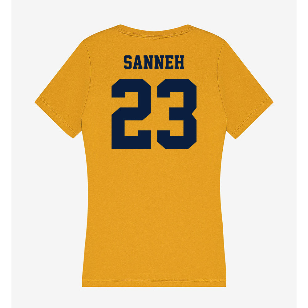 AU - NCAA Women's Basketball : Isabella Sanneh - Women's V-Neck T-Shirt-1