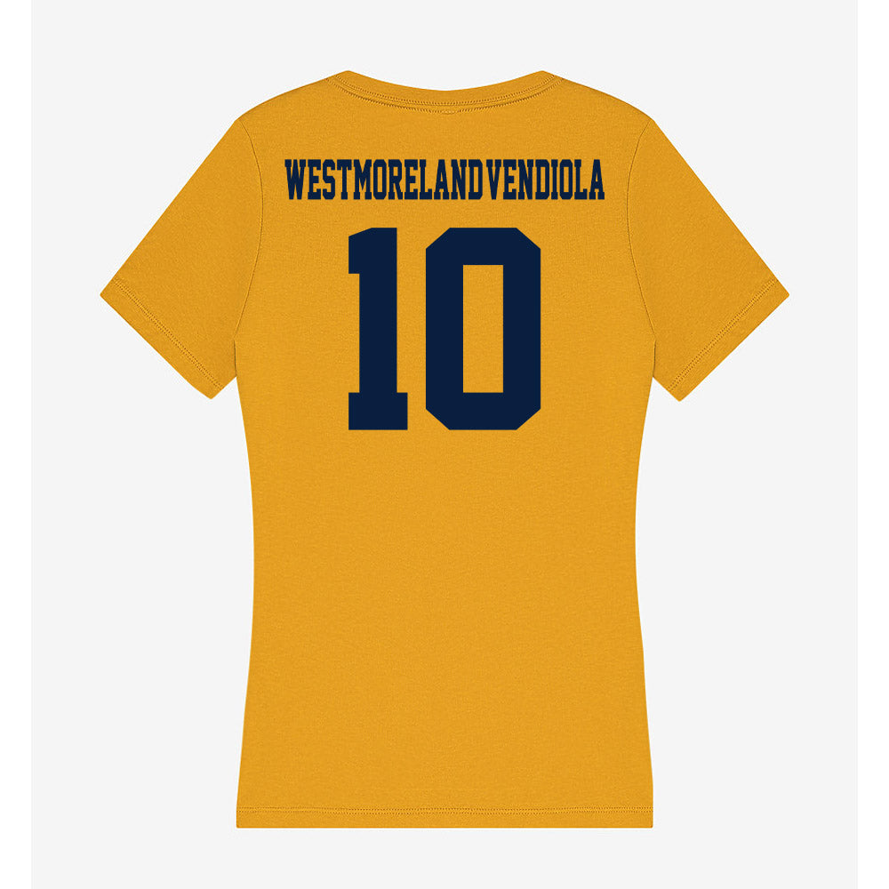 AU - NCAA Men's Basketball : Amari Westmoreland-Vendiola - Women's V-Neck T-Shirt-1