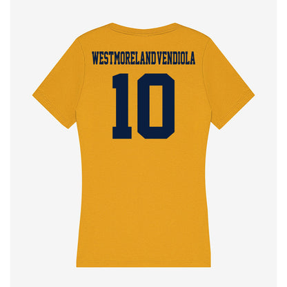 AU - NCAA Men's Basketball : Amari Westmoreland-Vendiola - Women's V-Neck T-Shirt-1