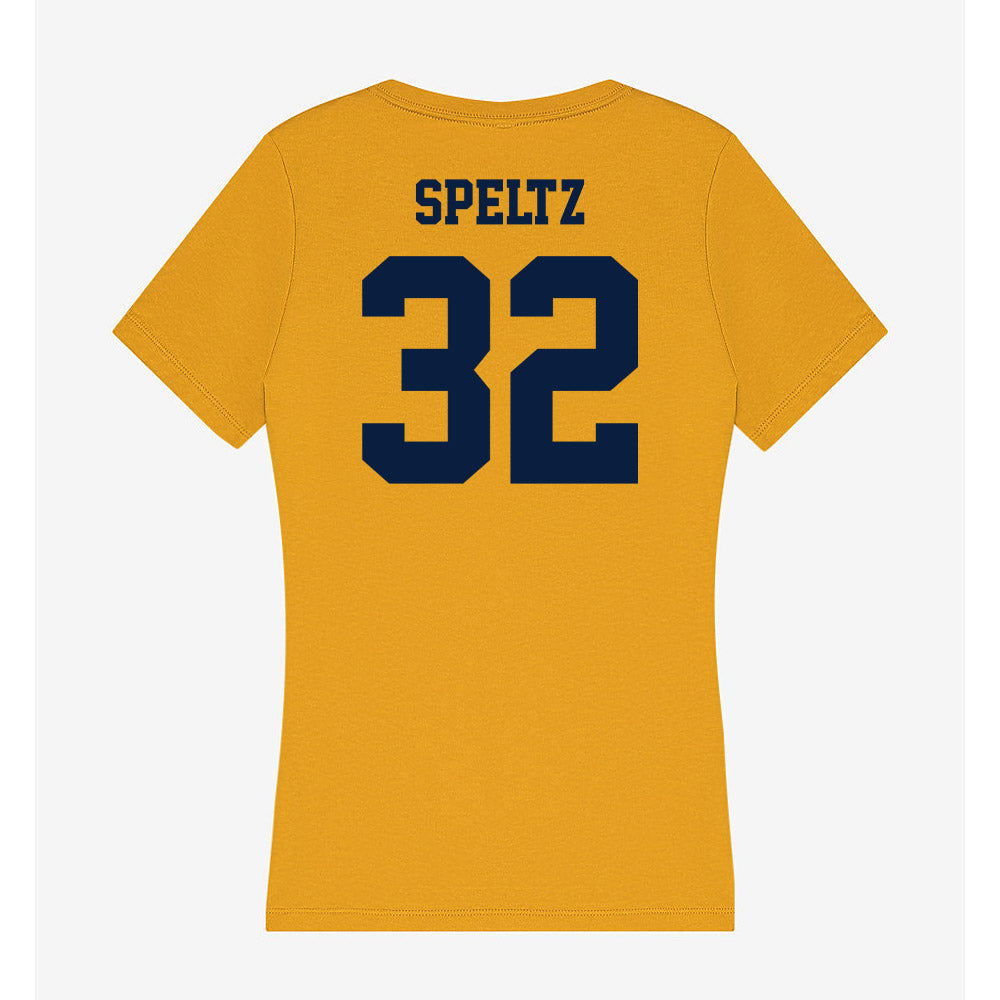 AU - NCAA Softball : Teya Speltz - Women's V-Neck T-Shirt-1