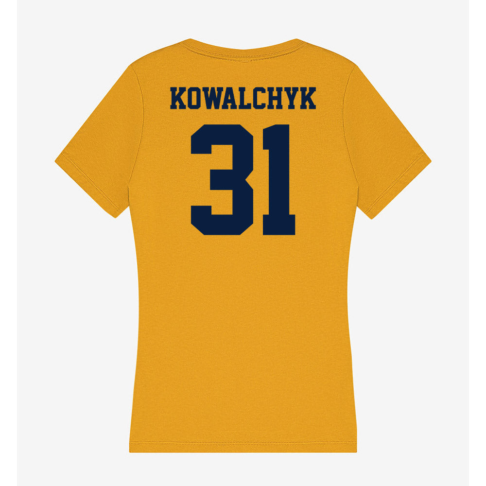 AU - NCAA Women's Soccer : Ava Kowalchyk - Women's V-Neck T-Shirt-1