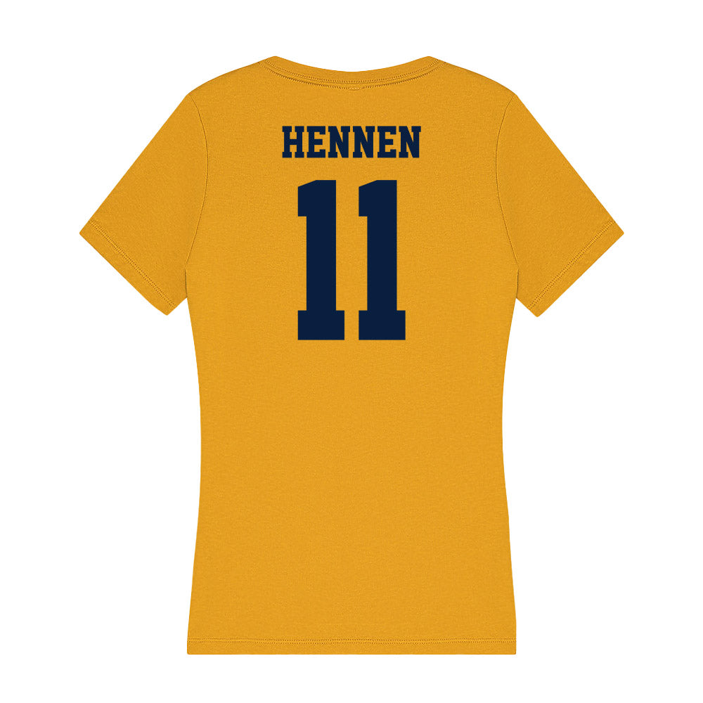  - NCAA Men's Ice Hockey : Tyler Hennen - Women's V-Neck T-Shirt-1