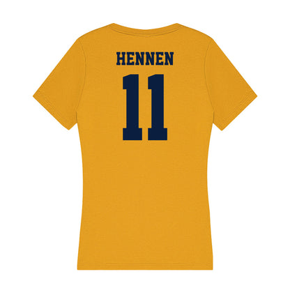  - NCAA Men's Ice Hockey : Tyler Hennen - Women's V-Neck T-Shirt-1