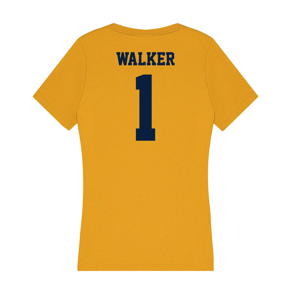 AU - NCAA Women's Volleyball : Ellie Walker - Women's V-Neck T-Shirt-1