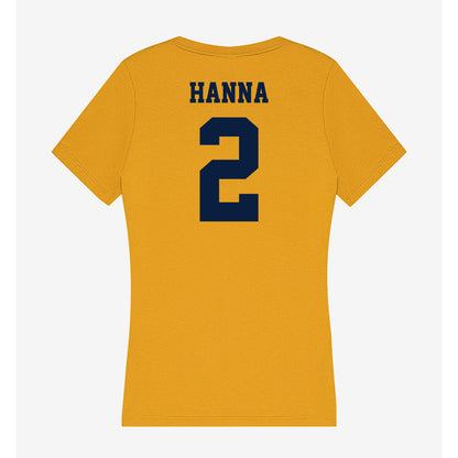 AU - NCAA Women's Basketball : Addie Hanna - Women's V-Neck T-Shirt-1