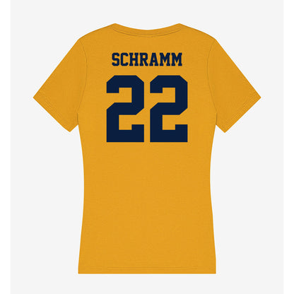 AU - NCAA Softball : Tierney Schramm - Women's V-Neck T-Shirt-1