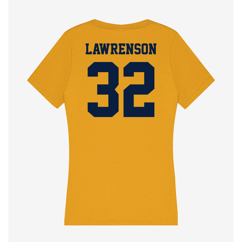 AU - NCAA Women's Basketball : Makinley Lawrenson - Women's V-Neck T-Shirt-1