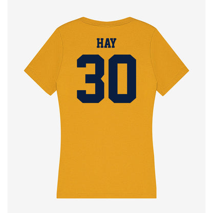 AU - NCAA Men's Ice Hockey : Kolby Hay - Women's V-Neck T-Shirt-1