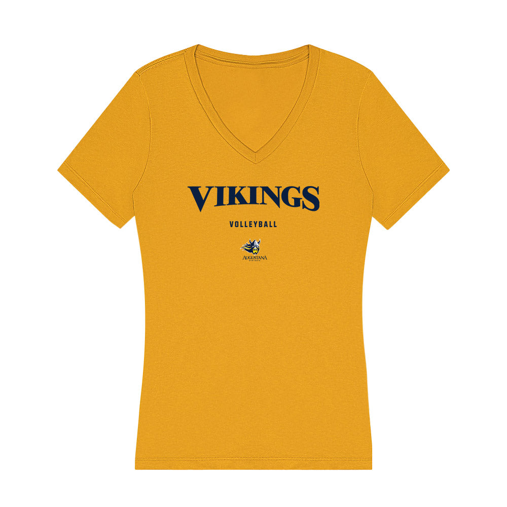 AU - NCAA Women's Volleyball : Karalynn Leach - Women's V-Neck T-Shirt-0