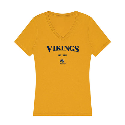 AU - NCAA Baseball : Carson Walker - Women's V-Neck T-Shirt-0