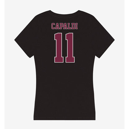 Fordham - NCAA Football : Jack Capaldi - Classic Shersey Women's V-Neck T-Shirt-1