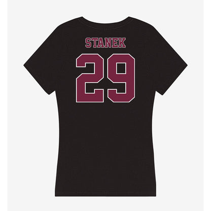 Fordham - NCAA Football : Gavin Stanek - Women's V-Neck T-Shirt-1