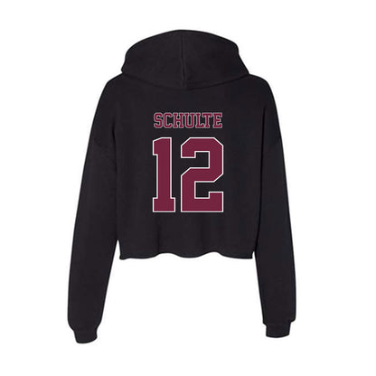 Fordham - NCAA Men's Basketball : Rikus Schulte - Women's Crop Fleece Hoodie-1