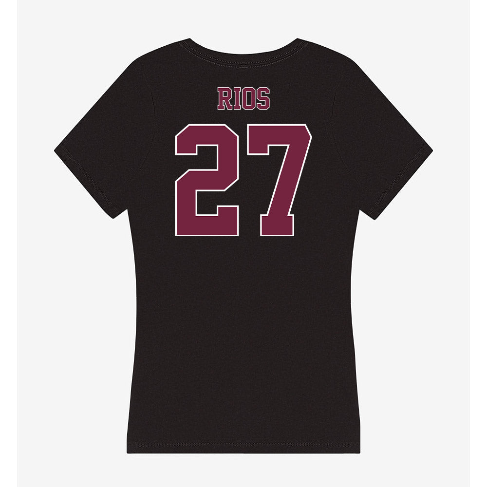Fordham - NCAA Women's Soccer : Lucy Rios - Women's V-Neck T-Shirt-1