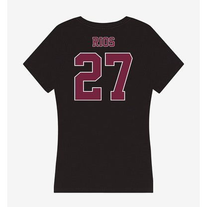 Fordham - NCAA Women's Soccer : Lucy Rios - Women's V-Neck T-Shirt-1