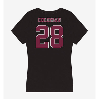 Fordham - NCAA Football : Malachi Coleman - Women's V-Neck T-Shirt-1