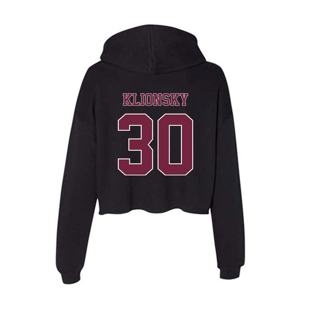Fordham - NCAA Women's Soccer : Audri Klionsky - Women's Crop Fleece Hoodie-1