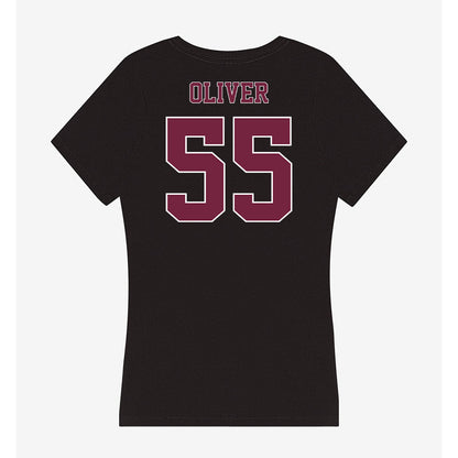 Fordham - NCAA Football : Brian Oliver - Women's V-Neck T-Shirt-1