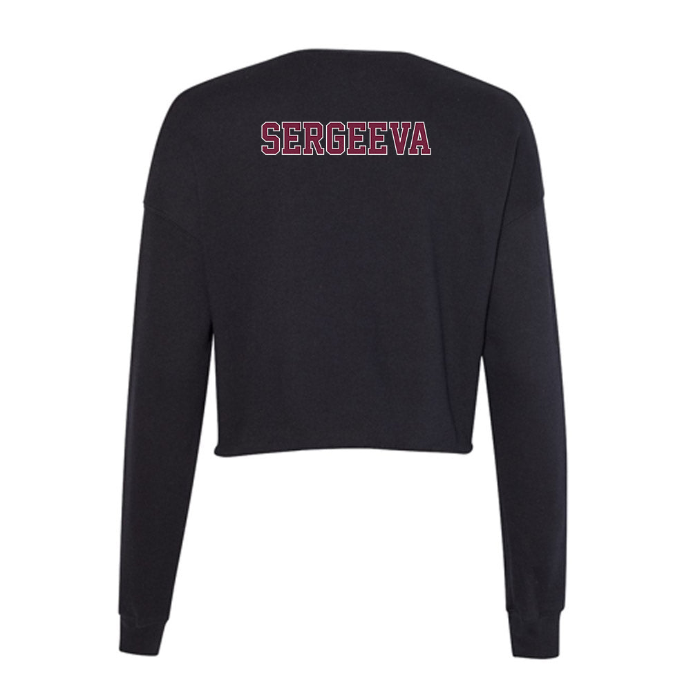 Fordham - NCAA Women's Rowing : Mariya Sergeeva - Women's Cropped Crew Fleece-1