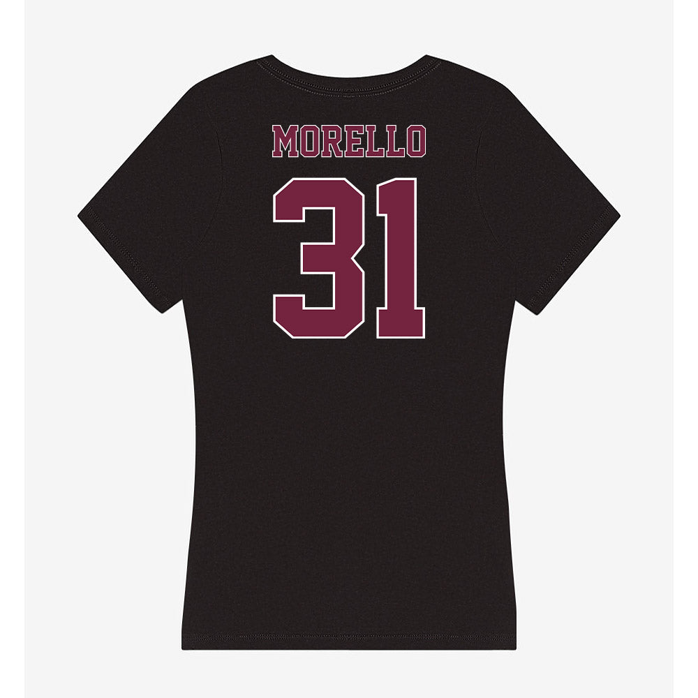 Fordham - NCAA Baseball : Mason Morello - Women's V-Neck T-Shirt-1